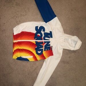 Tune Squad Multicolor Windbreaker Jacket Size SMALL